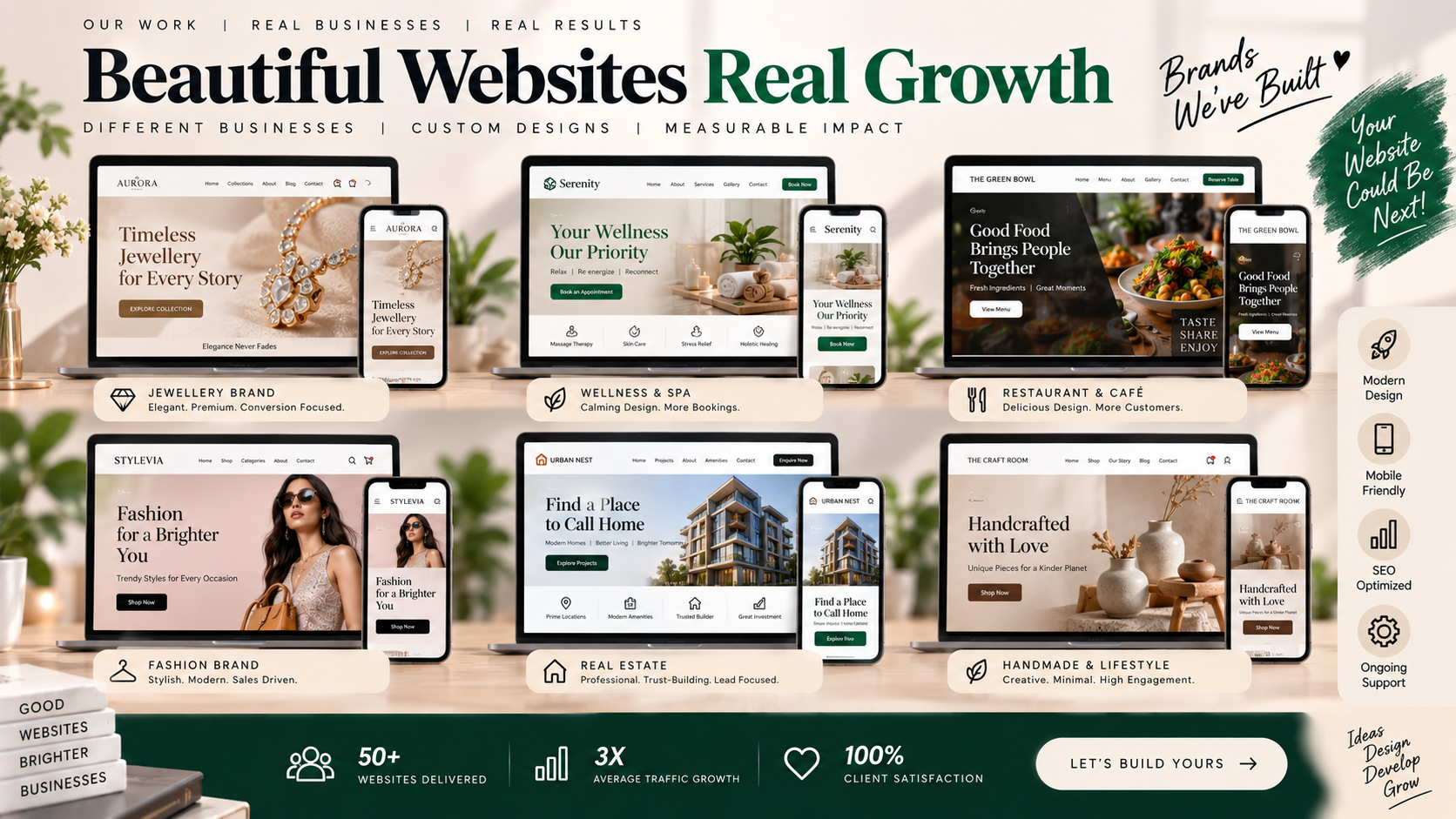 Websites built by AFOLINE for businesses in Surat